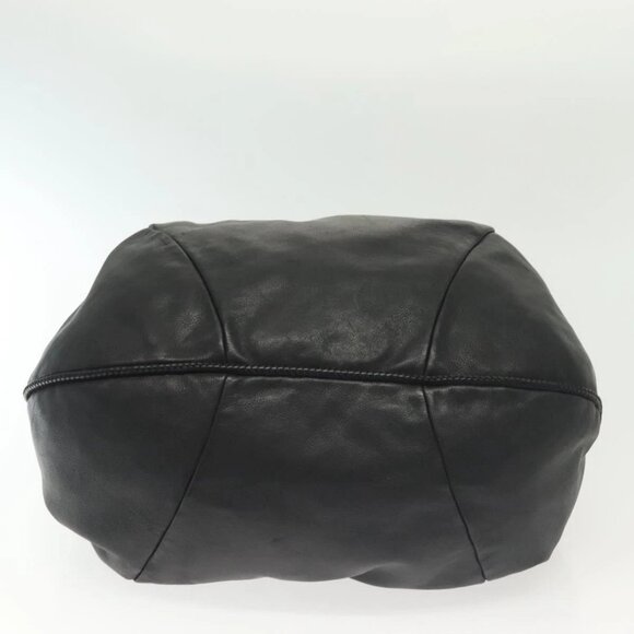 GUCCI Marrakech Tote Bag Leather Black Gold 257029 Auth 137913 - Picture 7 of 16